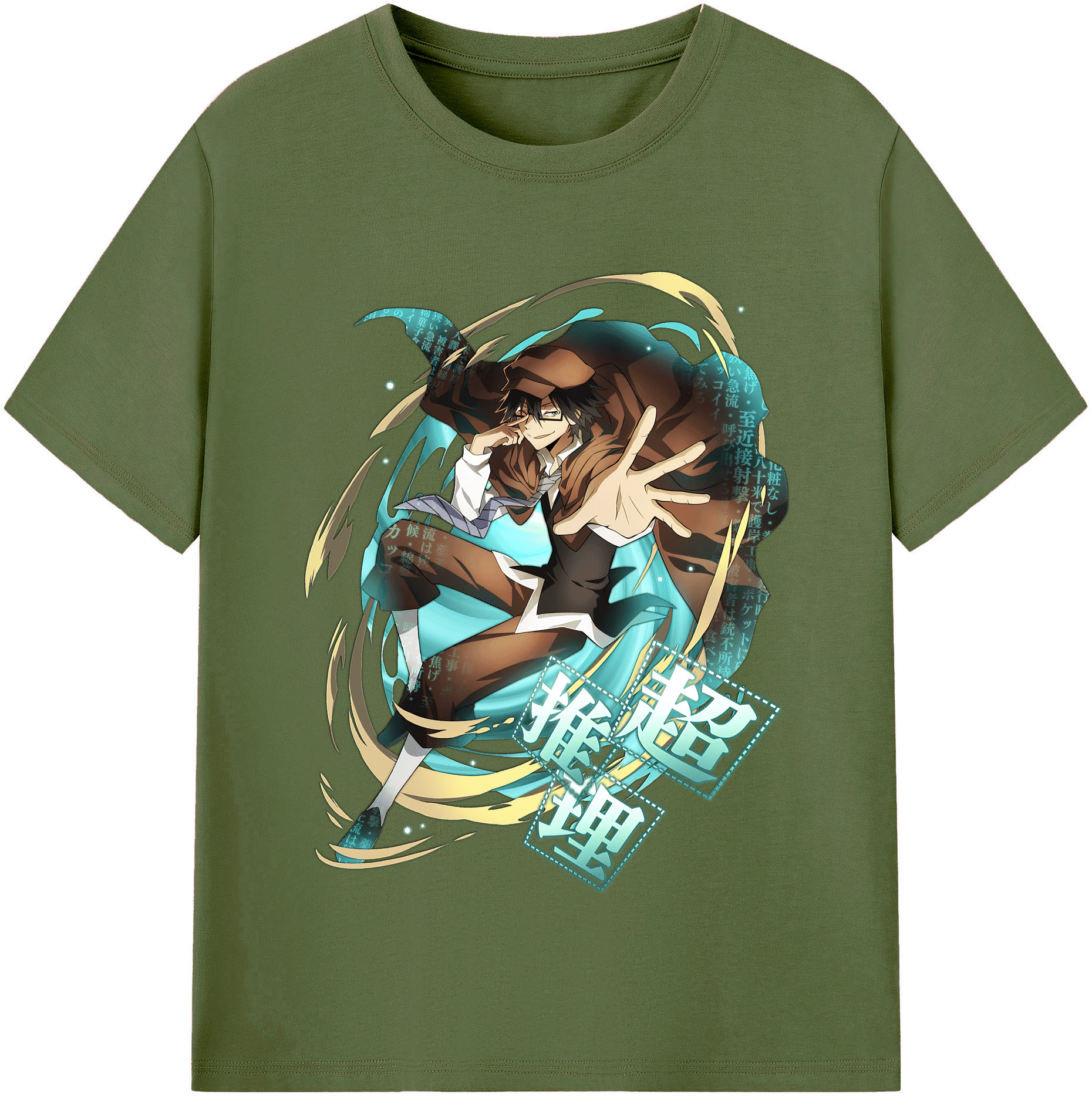 （画像用） 文豪ストレイドッグス Bungo Stray Dogs 綿100％半袖Tシャツ（フロントプリント）
